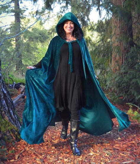 Velvet witch cloak